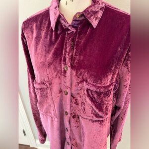 Anthropology Picro velvet top